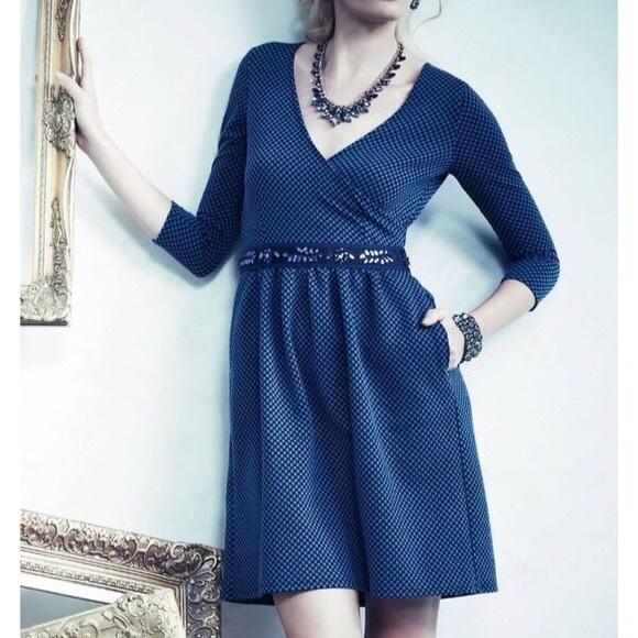 Anthropologie HD in Paris Faux Wrap Dress - Picture 3 of 8